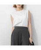 【23区/NIJYUSANKU】の【新色追加/洗える】コットンベアジャージー ノースリーブ Tシャツ ホワイト系|ID: prp329100004413243 ipo3291000000032750077