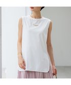 【23区/NIJYUSANKU】の【新色追加/洗える】コットンベアジャージー ノースリーブ Tシャツ ホワイト系|ID: prp329100004413243 ipo3291000000033640328