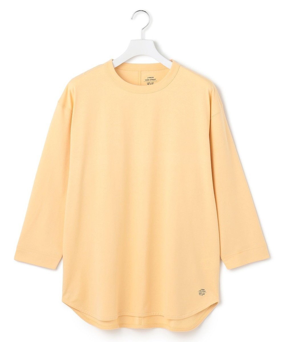 【ジェイプレスヨークストリート/J.PRESS YORK STREET】の【UNISEX】七分丈プレーンTシャツ インテリア・キッズ・メンズ・レディースファッション・服の通販 founy(ファニー) 　ファッション　Fashion　レディースファッション　WOMEN　トップス・カットソー　Tops/Tshirt　シャツ/ブラウス　Shirts/Blouses　ロング / Tシャツ　T-Shirts　カットソー　Cut and Sewn　カットソー　Cut And Sew　シンプル　Simple　センター　Center　バランス　Balance　プレーン　Plane　ユニセックス　Unisex　ラウンド　Round　A/W・秋冬　Aw・Autumn/Winter・Fw・Fall-Winter　S/S・春夏　Ss・Spring/Summer　夏　Summer　ライトイエロー系|ID: prp329100004413308 ipo3291000000031902171