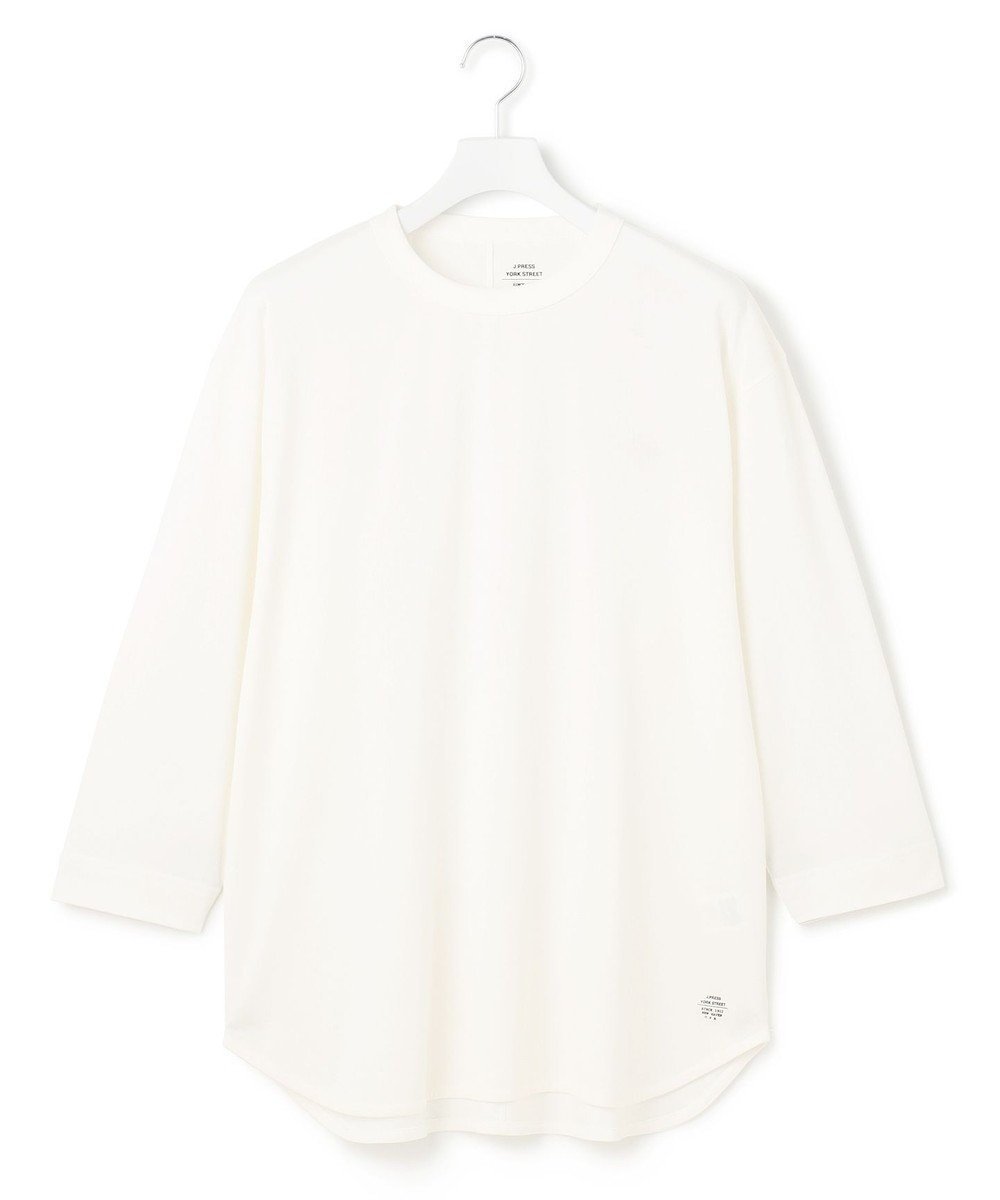 【ジェイプレスヨークストリート/J.PRESS YORK STREET】の【UNISEX】七分丈プレーンTシャツ インテリア・キッズ・メンズ・レディースファッション・服の通販 founy(ファニー) 　ファッション　Fashion　レディースファッション　WOMEN　トップス・カットソー　Tops/Tshirt　シャツ/ブラウス　Shirts/Blouses　ロング / Tシャツ　T-Shirts　カットソー　Cut and Sewn　カットソー　Cut And Sew　シンプル　Simple　センター　Center　バランス　Balance　プレーン　Plane　ユニセックス　Unisex　ラウンド　Round　A/W・秋冬　Aw・Autumn/Winter・Fw・Fall-Winter　S/S・春夏　Ss・Spring/Summer　夏　Summer　ホワイト系|ID: prp329100004413308 ipo3291000000031902172