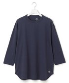 【ジェイプレスヨークストリート/J.PRESS YORK STREET】の【UNISEX】七分丈プレーンTシャツ ネイビー系|ID: prp329100004413308 ipo3291000000031902173