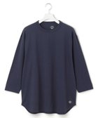 【ジェイプレスヨークストリート/J.PRESS YORK STREET】の【UNISEX】七分丈プレーンTシャツ ネイビー系|ID: prp329100004413308 ipo3291000000032635076