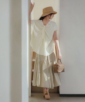 【フェルゥ/Feroux】の【ONWARD CROSSET MAG掲載・セットアイテム】バックギャザーシャイニーセット ワンピース 人気、トレンドファッション・服の通販 founy(ファニー) ファッション Fashion レディースファッション Fashion for Women ワンピース Dresses カットソー Cut and Sewn Top シャイニー Shiny, Glossy Finish シンプル Simple, Minimal スリット Slit, Slit Detail セットアップ Set-Up, Coordinated Outfit トレンド Trend, Trending Now フロント Front, Front Design ラウンド Round, Round Neck リゾート Resort, Vacation Style リボン Ribbon, Bow 人気 Popular, Best Seller 夏 Summer 春 Spring S/S・春夏 SS, Spring/Summer, Warm Season 雑誌 Magazine, Fashion Magazine |ID:prp329100004413313