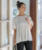 【アンフィーロ 自由区/UNFILO】のヴィンテージシアー ギャザーペプラムブラウス 人気、トレンドファッション・服の通販 founy(ファニー) ファッション Fashion レディースファッション Fashion for Women トップス・カットソー Cut & Sew Tops シャツ・ブラウス・オフィスカジュアル Elegant Blouses & Button-Ups 春 Spring ギャザー Gathered, Ruffled セットアップ Set-Up, Coordinated Outfit ビンテージ Vintage, Retro Style リラックス Relax, Relaxed Fit S/S・春夏 SS, Spring/Summer, Warm Season 夏 Summer thumbnail エクリュ|ID: prp329100004413315 ipo3291000000033398960