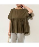 【アンフィーロ 自由区/UNFILO】のヴィンテージシアー ギャザーペプラムブラウス 人気、トレンドファッション・服の通販 founy(ファニー) ファッション Fashion レディースファッション Fashion for Women トップス・カットソー Cut & Sew Tops シャツ・ブラウス・オフィスカジュアル Elegant Blouses & Button-Ups 春 Spring ギャザー Gathered, Ruffled セットアップ Set-Up, Coordinated Outfit ビンテージ Vintage, Retro Style リラックス Relax, Relaxed Fit S/S・春夏 SS, Spring/Summer, Warm Season 夏 Summer thumbnail カーキ|ID: prp329100004413315 ipo3291000000033398963