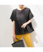 【アンフィーロ 自由区/UNFILO】のヴィンテージシアー ギャザーペプラムブラウス 人気、トレンドファッション・服の通販 founy(ファニー) ファッション Fashion レディースファッション Fashion for Women トップス・カットソー Cut & Sew Tops シャツ・ブラウス・オフィスカジュアル Elegant Blouses & Button-Ups 春 Spring ギャザー Gathered, Ruffled セットアップ Set-Up, Coordinated Outfit ビンテージ Vintage, Retro Style リラックス Relax, Relaxed Fit S/S・春夏 SS, Spring/Summer, Warm Season 夏 Summer thumbnail ブラック|ID: prp329100004413315 ipo3291000000033398967