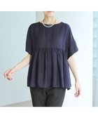 【アンフィーロ 自由区/UNFILO】のヴィンテージシアー ギャザーペプラムブラウス 人気、トレンドファッション・服の通販 founy(ファニー) ファッション Fashion レディースファッション Fashion for Women トップス・カットソー Cut & Sew Tops シャツ・ブラウス・オフィスカジュアル Elegant Blouses & Button-Ups 春 Spring ギャザー Gathered, Ruffled セットアップ Set-Up, Coordinated Outfit ビンテージ Vintage, Retro Style リラックス Relax, Relaxed Fit S/S・春夏 SS, Spring/Summer, Warm Season 夏 Summer thumbnail [WEB限定]ネイビー|ID: prp329100004413315 ipo3291000000033398968