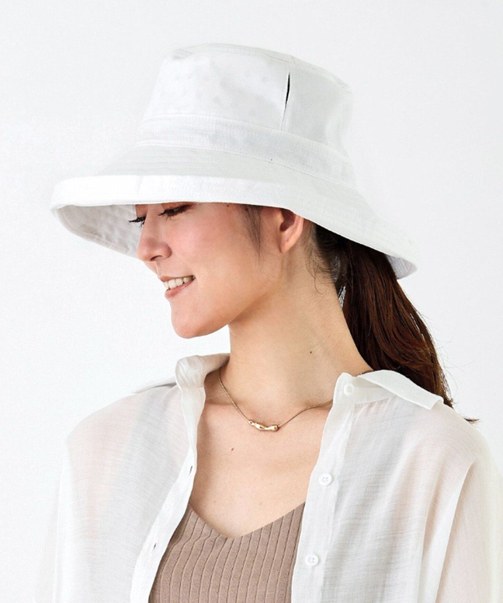 【アトレナ/ATRENA】の体感-10℃ コカゲル MWエッジアップハット インテリア・キッズ・メンズ・レディースファッション・服の通販 founy(ファニー) 　ファッション　Fashion　レディースファッション　Fashion for Women　キャップ&ハット　Hats & Caps　洗える　Machine Washable　帽子　Hat, Headwear　ループ　Loop, Loop Knit　ホワイト|ID: prp329100004413331 ipo3291000000033568209