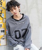 【ウィゴー/WEGO】の【ユニセックス着用ITEM】ナンバリングホッケーT(LS) グレー|ID: prp329100004413386 ipo3291000000031848811