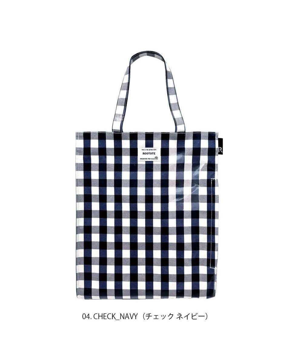【ルートート/ROOTOTE】の1028【ラミネート加工A4収納】SN.アーキャトル.ラミネート-Q インテリア・キッズ・メンズ・レディースファッション・服の通販 founy(ファニー) 　ファッション　Fashion　レディースファッション　WOMEN　バッグ　Bag　カメラ　Camera　ギンガム　Gingham　雑誌　Magazine　チェック　Check　バランス　Balance　プリント　Print　ポケット　Pocket　マグネット　Magnet　ランダム　Random　おすすめ　Recommend　NEW・新作・新着・新入荷　New Arrivals　ビジネス 仕事 通勤　Business　04:チェック・ネイビー|ID: prp329100004413450 ipo3291000000031932716