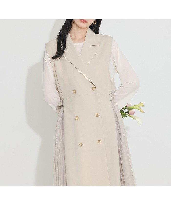 【アースミュージックアンドエコロジー/earth music&ecology】のサイドプリーツジレンチ インテリア・キッズ・メンズ・レディースファッション・服の通販 founy(ファニー) https://founy.com/ ファッション Fashion レディースファッション WOMEN アウター Coat Outerwear コート Coats ジャケット Jackets トレンチコート Trench Coats おすすめ Recommend ジャケット Jacket ダブル Double トレンチ Trench フロント Front ポケット Pocket ロング Long 再入荷 Restock/Back In Stock/Re Arrival 夏 Summer S/S・春夏 Ss・Spring/Summer A/W・秋冬 Aw・Autumn/Winter・Fw・Fall-Winter |ID: prp329100004414023 ipo3291000000031917223