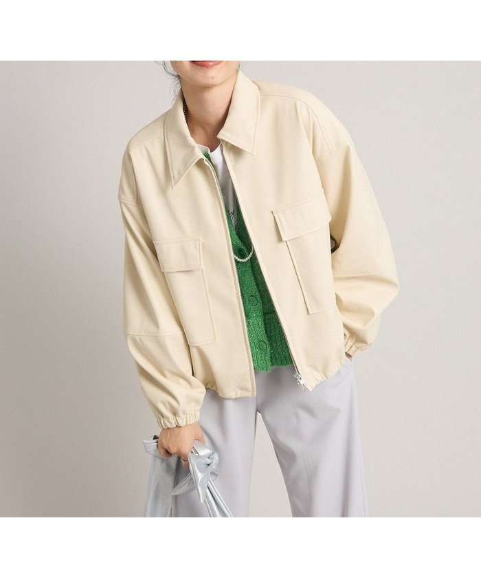 【グリーンパークス/Green Parks】のフェイクレザージャケット インテリア・キッズ・メンズ・レディースファッション・服の通販 founy(ファニー) https://founy.com/ ファッション Fashion レディースファッション Fashion for Women アウター Coat / Outerwear Collection レディースジャケット・軽アウター Jackets ライダースジャケット / レザースタイル Riders Jackets & Biker Style おすすめ Recommended / Our Picks シャーリング Shirring, Ruched ジャケット Jacket, Outerwear フォルム Silhouette, Form フロント Front, Front Design ポケット Pocket, Pocket Detail ライダースジャケット Riders, Biker Jacket ロング Long, Long-Length ワイド Wide, Wide Fit ワーク Workwear, Utility Style 夏 Summer 春 Spring S/S・春夏 SS, Spring/Summer, Warm Season |ID: prp329100004414118 ipo3291000000032709603