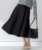 【23区/NIJYUSANKU】の【洗える】ジオメトリックジャカード タックフレア スカート 人気、トレンドファッション・服の通販 founy(ファニー) ファッション Fashion レディースファッション Fashion for Women スカート Skirts Aライン・フレアスカート A-Line & Flared Skirts 2025年 2025 2025春夏・S/S Spring/Summer 2025 SS25 ジャカード／ジャガード Jacquard, Woven Pattern ストレッチ Stretch, Stretchy Fabric ツイード Twill, Twill Weave フレア Flare, Flared フロント Front, Front Design エレガント 上品 Elegant 夏 Summer 春 Spring S/S・春夏 SS, Spring/Summer, Warm Season 洗える Machine Washable thumbnail ブラック系|ID: prp329100004414447 ipo3291000000033641294