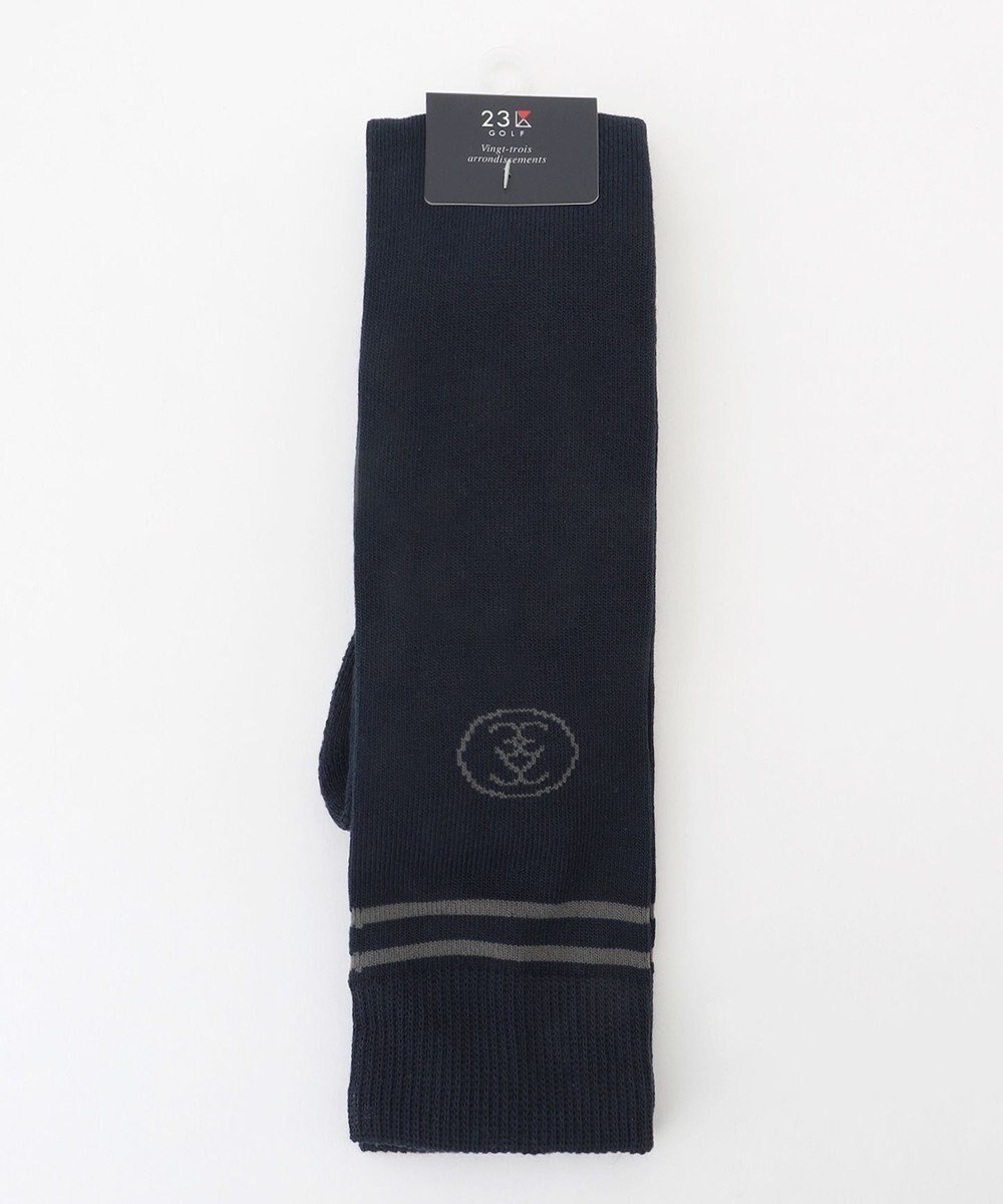 【23区 ゴルフ/NIJYUSANKU GOLF】の【WOMEN】ライン入リ ニーハイソックス インテリア・キッズ・メンズ・レディースファッション・服の通販 founy(ファニー) 　ファッション　Fashion　レディースファッション　Fashion for Women　ソックス&靴下　Socks & Hosiery　レッグウェア・ストッキング　Legwear & Hosiery　おすすめ　Recommended / Our Picks　サークル　Circle, Round Design　シンプル　Simple, Minimal　ソックス　Socks, Hosiery　ベーシック　Basic, Essential　抗菌　Antibacterial, Bacteria-Resistant　ネイビー系|ID: prp329100004414568 ipo3291000000032747309