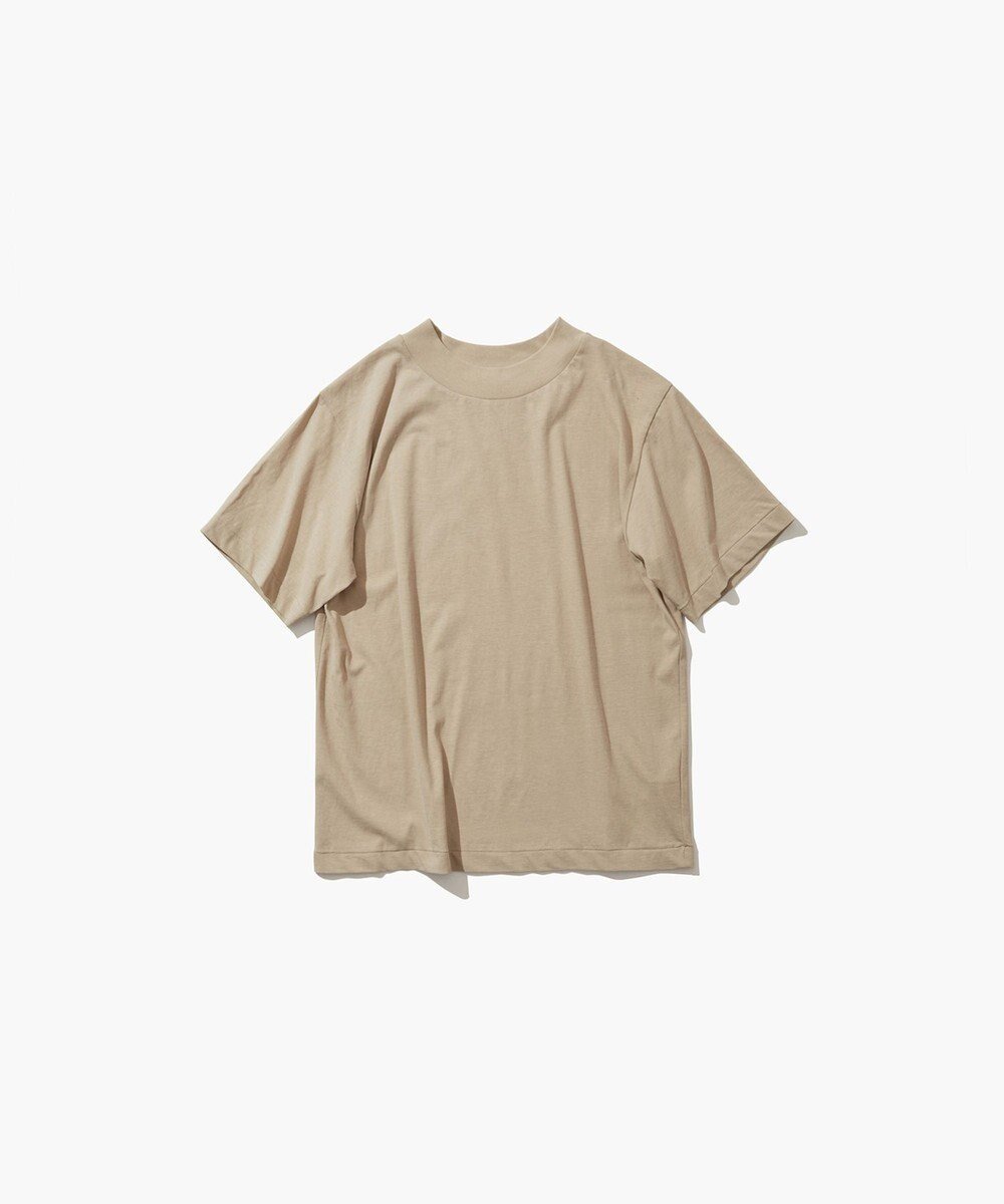 【エイトン/ATON】のFRESCA NUBUCK モックネックTシャツ インテリア・キッズ・メンズ・レディースファッション・服の通販 founy(ファニー) 　ファッション　Fashion　レディースファッション　Ladies' Fashion Online　トップス・カットソー　Tops/Tshirt　シャツ/ブラウス　Shirts/Blouses　ロング / Tシャツ　T-Shirts　カットソー　Cut and Sewn　インド　India　インナー　Inner　春　Spring　カットソー　Cut And Sew　ジャージ　Jersey　スウェード　Suede　タンク　Tank　ドレス　Dress　定番　Standard　バランス　Balance　モックネック　Mock Neck　リラックス　Relax　S/S・春夏　Ss・Spring/Summer　夏　Summer　BEIGE|ID: prp329100004414712 ipo3291000000032650790