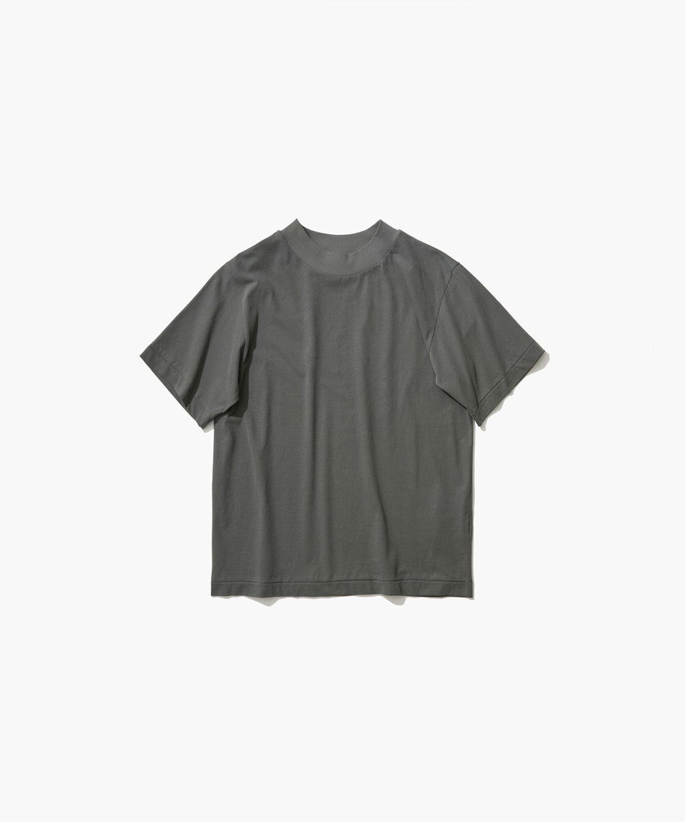 【エイトン/ATON】のFRESCA NUBUCK モックネックTシャツ インテリア・キッズ・メンズ・レディースファッション・服の通販 founy(ファニー) 　ファッション　Fashion　レディースファッション　Ladies' Fashion Online　トップス・カットソー　Tops/Tshirt　シャツ/ブラウス　Shirts/Blouses　ロング / Tシャツ　T-Shirts　カットソー　Cut and Sewn　インド　India　インナー　Inner　春　Spring　カットソー　Cut And Sew　ジャージ　Jersey　スウェード　Suede　タンク　Tank　ドレス　Dress　定番　Standard　バランス　Balance　モックネック　Mock Neck　リラックス　Relax　S/S・春夏　Ss・Spring/Summer　夏　Summer　CHARCOAL GRAY|ID: prp329100004414712 ipo3291000000032650791