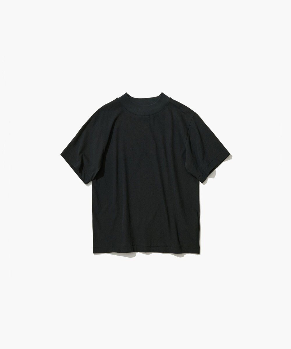 【エイトン/ATON】のFRESCA NUBUCK モックネックTシャツ インテリア・キッズ・メンズ・レディースファッション・服の通販 founy(ファニー) 　ファッション　Fashion　レディースファッション　Ladies' Fashion Online　トップス・カットソー　Tops/Tshirt　シャツ/ブラウス　Shirts/Blouses　ロング / Tシャツ　T-Shirts　カットソー　Cut and Sewn　インド　India　インナー　Inner　春　Spring　カットソー　Cut And Sew　ジャージ　Jersey　スウェード　Suede　タンク　Tank　ドレス　Dress　定番　Standard　バランス　Balance　モックネック　Mock Neck　リラックス　Relax　S/S・春夏　Ss・Spring/Summer　夏　Summer　BLACK|ID: prp329100004414712 ipo3291000000032650793