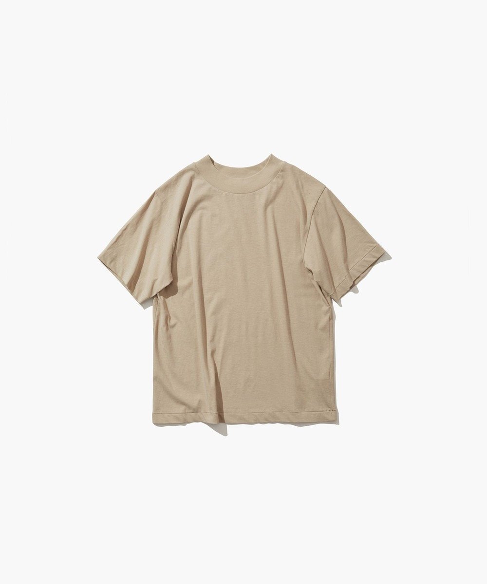 【エイトン/ATON】のFRESCA NUBUCK モックネックTシャツ インテリア・キッズ・メンズ・レディースファッション・服の通販 founy(ファニー) 　ファッション　Fashion　レディースファッション　Fashion for Women　トップス・カットソー　Cut & Sew Tops　シャツ・ブラウス・オフィスカジュアル　Elegant Blouses & Button-Ups　ロングTシャツ・Tシャツ　Longline T-Shirts & Tees　カットソー・ベーシックTシャツ　Cut-and-Sewn Tops / Stretch Tees & Basics　インド　Indian Textile　インナー　Innerwear　春　Spring　カットソー　Cut and Sewn Top　タンク　Tank Top, Sleeveless Top　ドレス　Dress, One-Piece　定番　Standard, Basic Item　バランス　Balance, Style Balance　モックネック　Mock Neck, Short Turtleneck　リラックス　Relax, Relaxed Fit　S/S・春夏　SS, Spring/Summer, Warm Season　夏　Summer　BEIGE|ID: prp329100004414712 ipo3291000000033452224