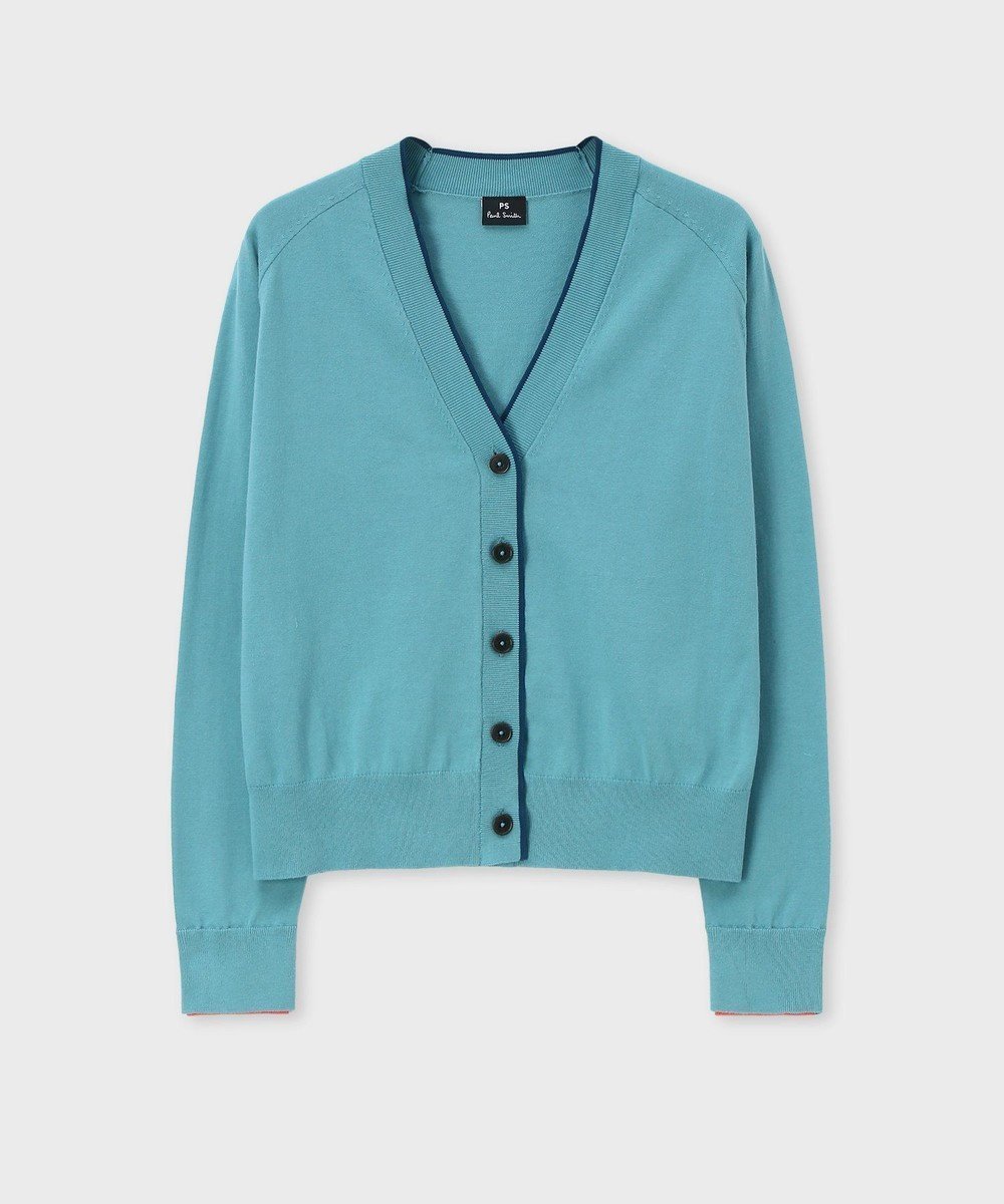 【ポール スミス/Paul Smith】の【洗える】ストライプ カフス カーディガン インテリア・キッズ・メンズ・レディースファッション・服の通販 founy(ファニー) 　ファッション　Fashion　レディースファッション　WOMEN　トップス・カットソー　Tops/Tshirt　カーディガン　Cardigans　カフス　Cuffs　カーディガン　Cardigan　シンプル　Simple　ストライプ　Stripe　パイピング　Piping　夏　Summer　S/S・春夏　Ss・Spring/Summer　洗える　Washable　A/W・秋冬　Aw・Autumn/Winter・Fw・Fall-Winter　グレイッシュブルー|ID: prp329100004414785 ipo3291000000031677576