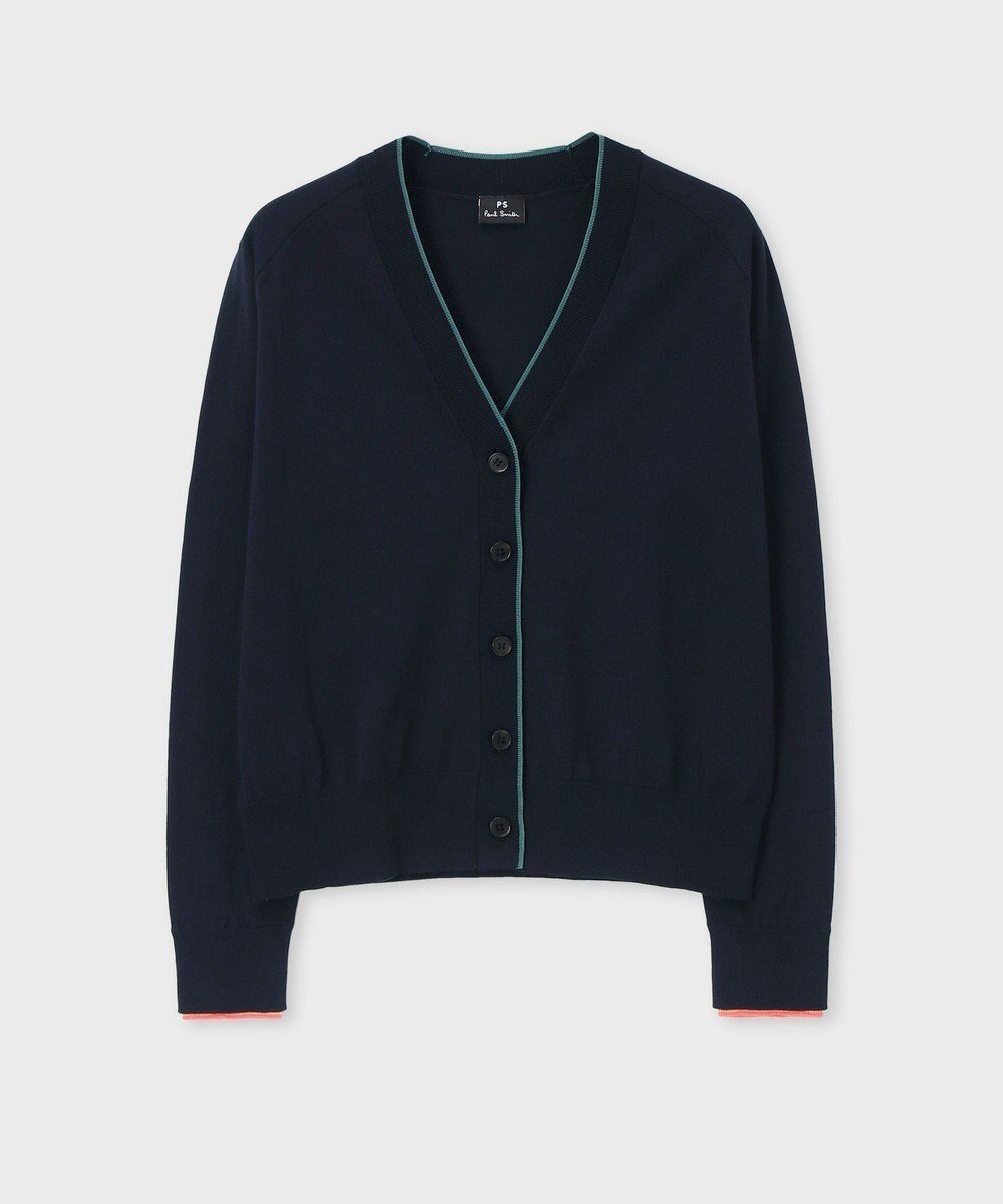 【ポール スミス/Paul Smith】の【洗える】ストライプ カフス カーディガン インテリア・キッズ・メンズ・レディースファッション・服の通販 founy(ファニー) 　ファッション　Fashion　レディースファッション　WOMEN　トップス・カットソー　Tops/Tshirt　カーディガン　Cardigans　カフス　Cuffs　カーディガン　Cardigan　シンプル　Simple　ストライプ　Stripe　パイピング　Piping　夏　Summer　S/S・春夏　Ss・Spring/Summer　洗える　Washable　A/W・秋冬　Aw・Autumn/Winter・Fw・Fall-Winter　ネイビー|ID: prp329100004414785 ipo3291000000031677577