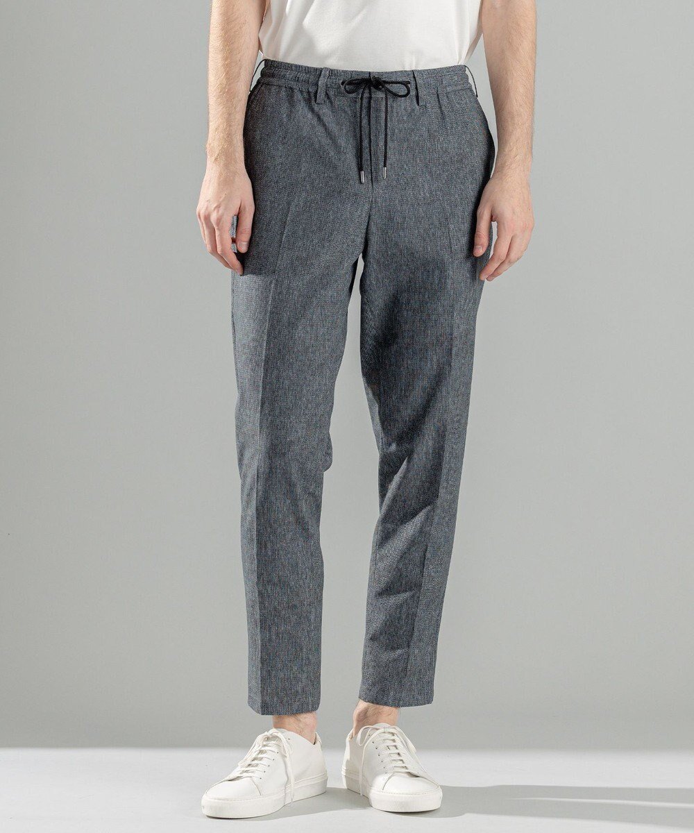【ジョゼフ オム/JOSEPH HOMME / MEN】の新型・新柄【洗える/ストレッチ/シワになりにくい/セットアップ対応可】クールドッツストレッチ ドロスト付テーパードパンツ / PEGG CONVERTIBLE インテリア・キッズ・メンズ・レディースファッション・服の通販 founy(ファニー) 　ファッション　Fashion　メンズファッション　MEN　ボトムス　Bottoms/Men　ウォッシャブル　Washable　春　Spring　洗える　Washable　ストレッチ　Stretch　スポーツ　Sports　セットアップ　Set Up　テーパード　Tapered　ドローコード　Draw Cord　プリント　Print　ポケット　Pocket　ループ　Loop　レギュラー　Regular　S/S・春夏　Ss・Spring/Summer　夏　Summer　ライトグレー系|ID: prp329100004415235 ipo3291000000032075028