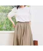 【アンフィーロ 自由区/UNFILO】の【汗ジミが目立たない/吸水速乾】マルチエフェクト ボリュームスリーブ Tシャツ ホワイト|ID: prp329100004415258 ipo3291000000031930600