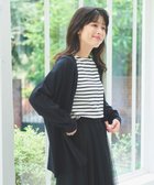 【エニィファム/any FAM】の【マシンウォッシュ/UVカット】ミドルレングスカーディガン ブラック系|ID: prp329100004415307 ipo3291000000031934158