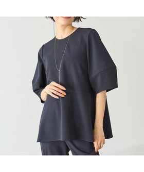 【アンフィーロ 自由区/UNFILO】の【接触冷感/UVケア】BEAUTY MOVE ペプラムブラウス 人気、トレンドファッション・服の通販 founy(ファニー) ファッション Fashion レディースファッション Fashion for Women トップス・カットソー Cut & Sew Tops シャツ・ブラウス・オフィスカジュアル Elegant Blouses & Button-Ups 春 Spring ジョーゼット Georgette, Semi-Sheer Fabric ストレッチ Stretch, Stretchy Fabric スリーブ Sleeve, Long Sleeve / Short Sleeve セットアップ Set-Up, Coordinated Outfit パール Pearl, Pearl Accent フォーマル Formal, Dressy ペプラム Peplum, Flared Hem S/S・春夏 SS, Spring/Summer, Warm Season 夏 Summer ビジネス 仕事 通勤 Business / Work / Commuting |ID:prp329100004415358