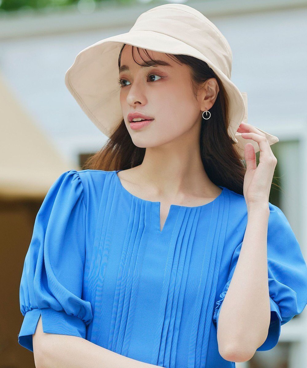 【ティアクラッセ/Tiaclasse】の後ろリボンつば広ハット 人気、トレンドファッション・服の通販 founy(ファニー) 　ファッション　Fashion　レディースファッション　Fashion for Women　キャップ&ハット　Hats & Caps　エレガント 上品　Elegant　シンプル　Simple, Minimal　スリット　Slit, Slit Detail　チュニック　Tunic, Long Top　フォルム　Silhouette, Form　ベーシック　Basic, Essential　帽子　Hat, Headwear　メッシュ　Mesh, Net Fabric　リボン　Ribbon, Bow　再入荷　Restock / Back in Stock　新作・新入荷　New Arrivals / New In　 other-1|ID: prp329100004415409 ipo3291000000034233466