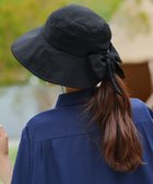 【ティアクラッセ/Tiaclasse】の後ろリボンつば広ハット ブラック|ID: prp329100004415409 ipo3291000000034233469