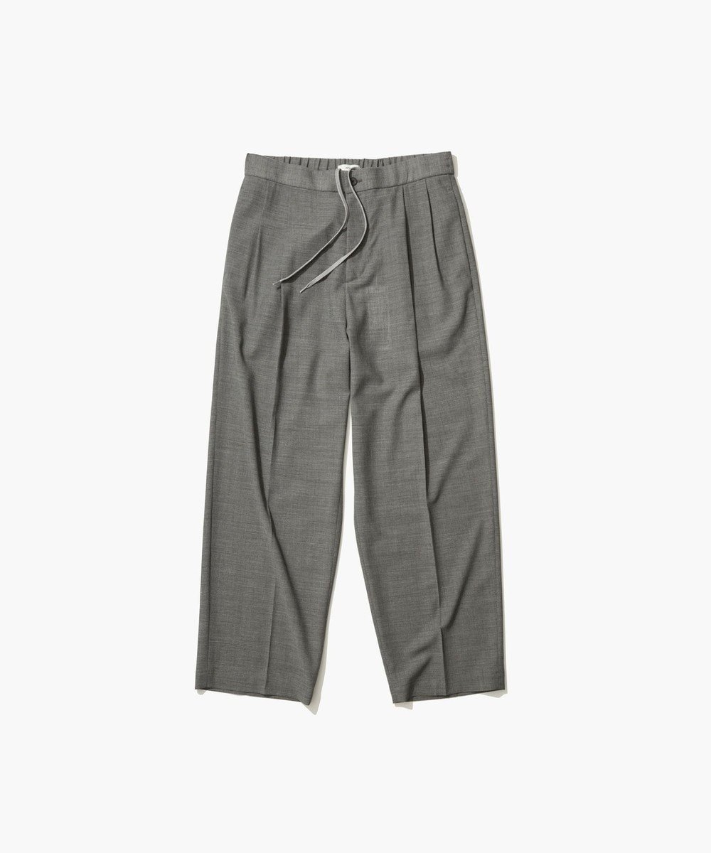 【エイトン/ATON】のTWIST WOOL TROPICAL ツータックイージーパンツ - UNISEX インテリア・キッズ・メンズ・レディースファッション・服の通販 founy(ファニー) 　ファッション　Fashion　レディースファッション　WOMEN　パンツ　Pants　ストレッチ　Stretch　スラックス　Slacks　ユニセックス　Unisex　リラックス　Relax　夏　Summer　GRAY TOP|ID: prp329100004415471 ipo3291000000031932766