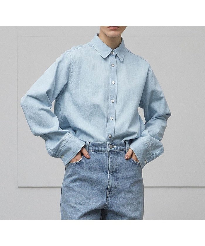 【ベイジ,/BEIGE,】の【洗える】DELAUP / ダンガリー風コットンデニムシャツ インテリア・キッズ・メンズ・レディースファッション・服の通販 founy(ファニー) https://founy.com/ ファッション Fashion レディースファッション Ladies' Fashion Online トップス・カットソー Tops/Tshirt シャツ/ブラウス Shirts/Blouses 洗える Washable カーディガン Cardigan ダンガリー Dungarees デニム Denim ロング Long A/W・秋冬 Aw・Autumn/Winter・Fw・Fall-Winter S/S・春夏 Ss・Spring/Summer 夏 Summer |ID: prp329100004417417 ipo3291000000032476464