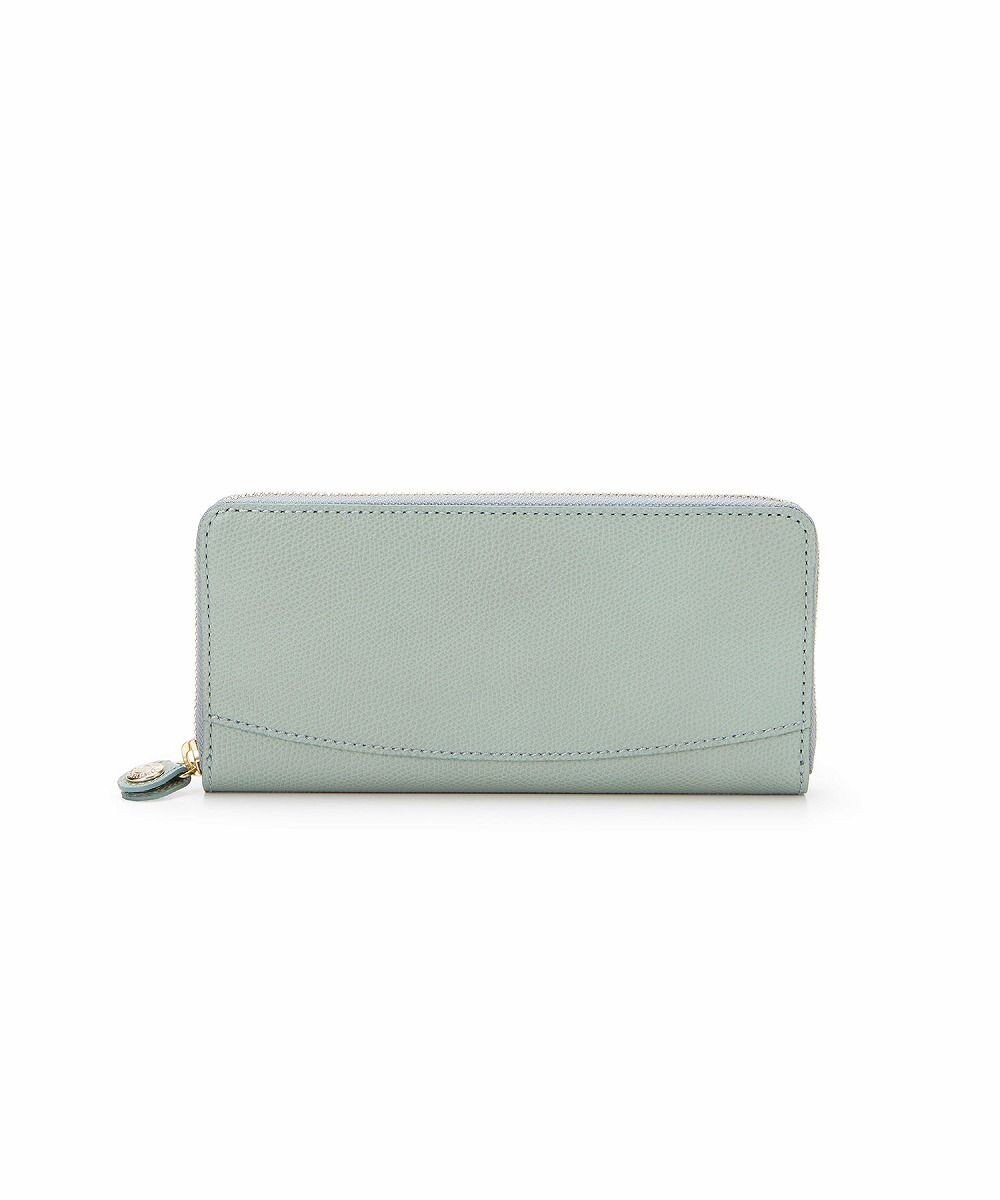 【トプカピ/TOPKAPI】の【TOPKAPI】角シボ型押し・ ラウンド 長財布 COLORATO コロラート インテリア・キッズ・メンズ・レディースファッション・服の通販 founy(ファニー) 　ファッション　Fashion　レディースファッション　WOMEN　財布　Wallets　コイン　Coin　シンプル　Simple　ジップ　Zip　財布　Wallet　ポケット　Pocket　ラウンド　Round　おすすめ　Recommend　ギフト プレゼント　Gift Present　グリーングレー|ID: prp329100004417432 ipo3291000000031749190