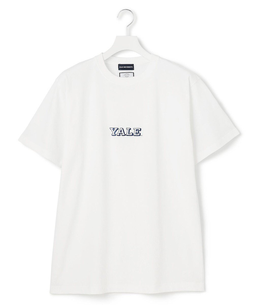 【ジェイプレスヨークストリート/J.PRESS YORK STREET】の【UNISEX】YALEセンターロゴ Tシャツ 人気、トレンドファッション・服の通販 founy(ファニー) 　ファッション　Fashion　レディースファッション　WOMEN　トップス・カットソー　Tops/Tshirt　シャツ/ブラウス　Shirts/Blouses　ロング / Tシャツ　T-Shirts　カットソー　Cut and Sewn　ユニセックス　Unisex　おすすめ　Recommend　アメリカン　American　インナー　Inner　カットソー　Cut And Sew　コラボ　Collaboration　センター　Center　人気　Popularity　夏　Summer　春　Spring　S/S・春夏　Ss・Spring/Summer　 other-1|ID: prp329100004417532 ipo3291000000030842425