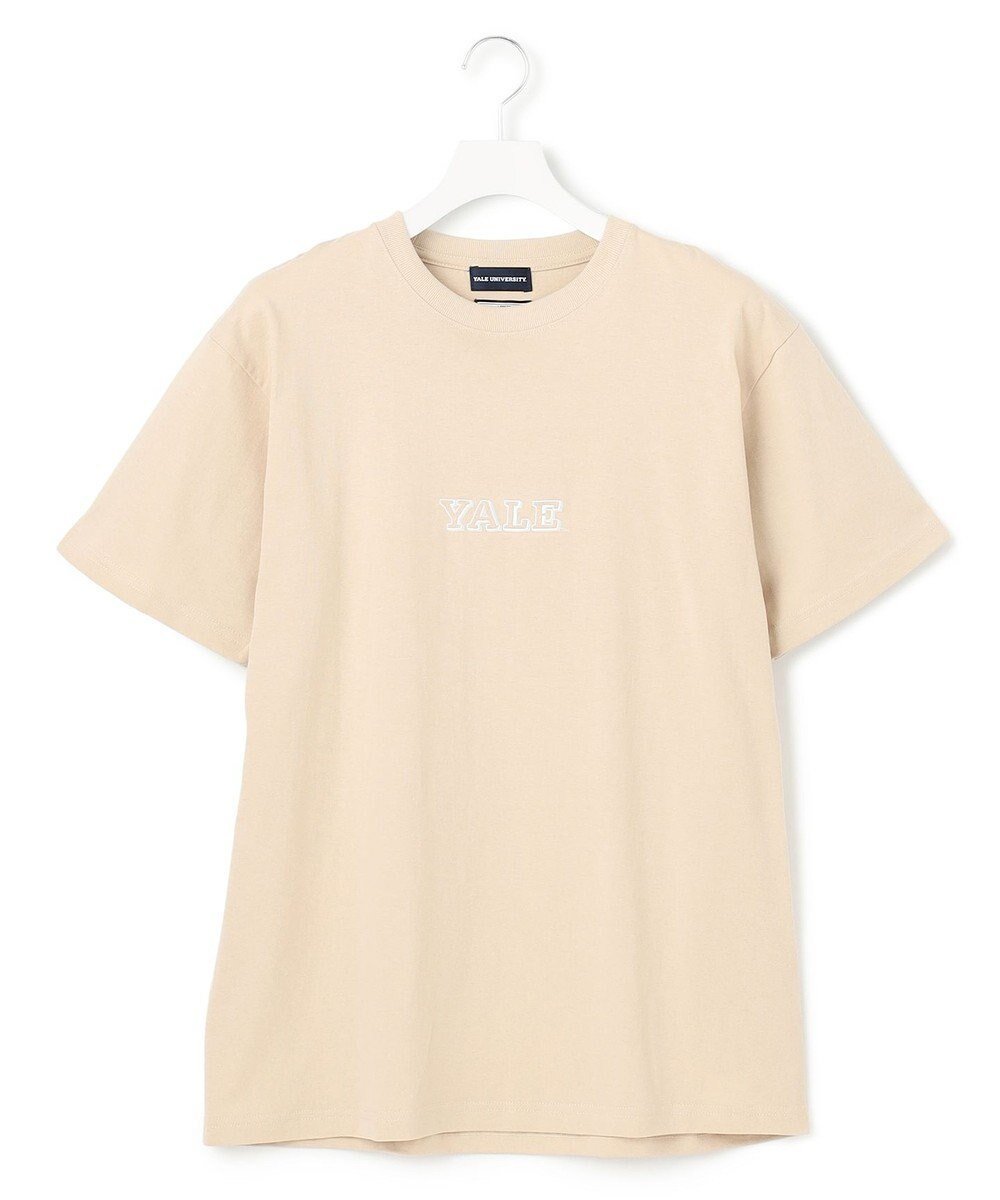 【ジェイプレスヨークストリート/J.PRESS YORK STREET】の【UNISEX】YALEセンターロゴ Tシャツ インテリア・キッズ・メンズ・レディースファッション・服の通販 founy(ファニー) 　ファッション　Fashion　レディースファッション　WOMEN　トップス・カットソー　Tops/Tshirt　シャツ/ブラウス　Shirts/Blouses　ロング / Tシャツ　T-Shirts　カットソー　Cut and Sewn　ユニセックス　Unisex　おすすめ　Recommend　アメリカン　American　インナー　Inner　カットソー　Cut And Sew　コラボ　Collaboration　センター　Center　人気　Popularity　夏　Summer　春　Spring　S/S・春夏　Ss・Spring/Summer　ベージュ系|ID: prp329100004417532 ipo3291000000030842431