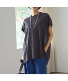 【アンフィーロ 自由区/UNFILO】の【洗える/接触冷感】フロスティコットン オーバーニット チャコール|ID: prp329100004417533 ipo3291000000031930439
