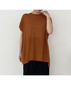 【アンフィーロ 自由区/UNFILO】の【洗える/接触冷感】フロスティコットン オーバーニット キャメル|ID: prp329100004417533 ipo3291000000031930442