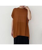 【アンフィーロ 自由区/UNFILO】の【洗える/接触冷感】フロスティコットン オーバーニット キャメル|ID: prp329100004417533 ipo3291000000032561141