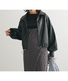 【グリーンパークス/Green Parks】のフェイクレザードロストブルゾン 人気、トレンドファッション・服の通販 founy(ファニー) ファッション Fashion レディースファッション WOMEN アウター Coat Outerwear ジャケット Jackets ブルゾン Blouson/Jackets おすすめ Recommend ギャザー Gather ジャケット Jacket トレンド Trend ドローコード Draw Cord ハイネック High Neck フェイクレザー Faux Leather フロント Front ブルゾン Blouson ポケット Pocket ミックス Mix 今季 This Season A/W・秋冬 Aw・Autumn/Winter・Fw・Fall-Winter thumbnail Black|ID: prp329100004417642 ipo3291000000030843122