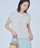 【組曲/KUMIKYOKU】の【WEB限定・前後着用可】コットンポリエステル杢プルオーバー ニット グレージュ系|ID: prp329100004417773 ipo3291000000031109821