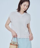 【組曲/KUMIKYOKU】の【WEB限定・前後着用可】コットンポリエステル杢プルオーバー ニット グレージュ系|ID: prp329100004417773 ipo3291000000033553830
