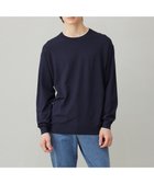 【アンフィーロ/UNFILO / MEN】のスタイリッシュ ニット プルオーバー ネイビー|ID: prp329100004419109 ipo3291000000031875655