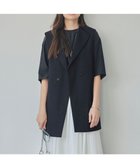 【アイシービー/iCB】の【接触冷感・UVケア・撥水・洗える】 LooseWeave ノーカラージレ ネイビー系|ID: prp329100004419618 ipo3291000000031963006
