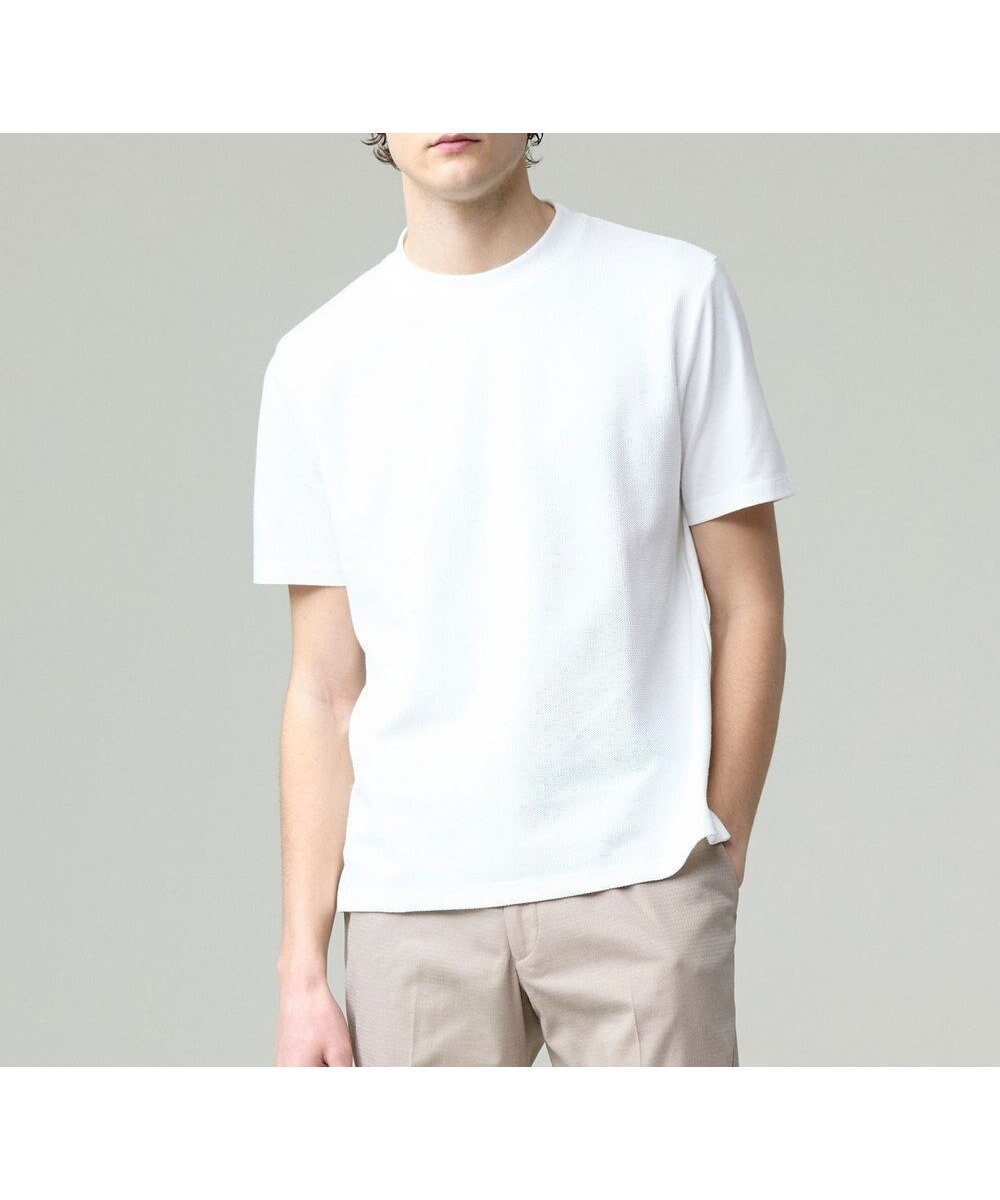 【ジェイ プレス/J.PRESS / MEN】の【UVカット / 接触冷感 / ビジネス対応】【J.PRESS PREMIUM JERSEY】無地コットン Tシャツ インテリア・キッズ・メンズ・レディースファッション・服の通販 founy(ファニー) 　ファッション　Fashion　メンズファッション　MEN　トップス・カットソー　Tops/Tshirt/Men　シャツ　Shirts　春　Spring　カットソー　Cut And Sew　シルク　Silk　シンプル　Simple　ジャケット　Jacket　ストレッチ　Stretch　フィット　Fit　無地　Plain Color　レギュラー　Regular　S/S・春夏　Ss・Spring/Summer　夏　Summer　ビジネス 仕事 通勤　Business　ホワイト系|ID: prp329100004420475 ipo3291000000031961710