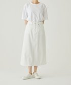 【サキュウ/caqu】のFS 4/5丈 デニムスカート white|ID: prp329100004420557 ipo3291000000033710813