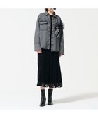 【グレース コンチネンタル/GRACE CONTINENTAL】のスタッズデニムシャツ ブラック|ID: prp329100004420565 ipo3291000000031929952