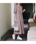 【ティアクラッセ/Tiaclasse】の【洗える】ボリュームパフスリーブピンタックワンピース グレージュ|ID: prp329100004420718 ipo3291000000031123150