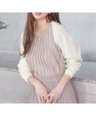 【ティアクラッセ/Tiaclasse】の【洗える】クロップドニットボレロ アイボリー|ID: prp329100004420831 ipo3291000000031825879