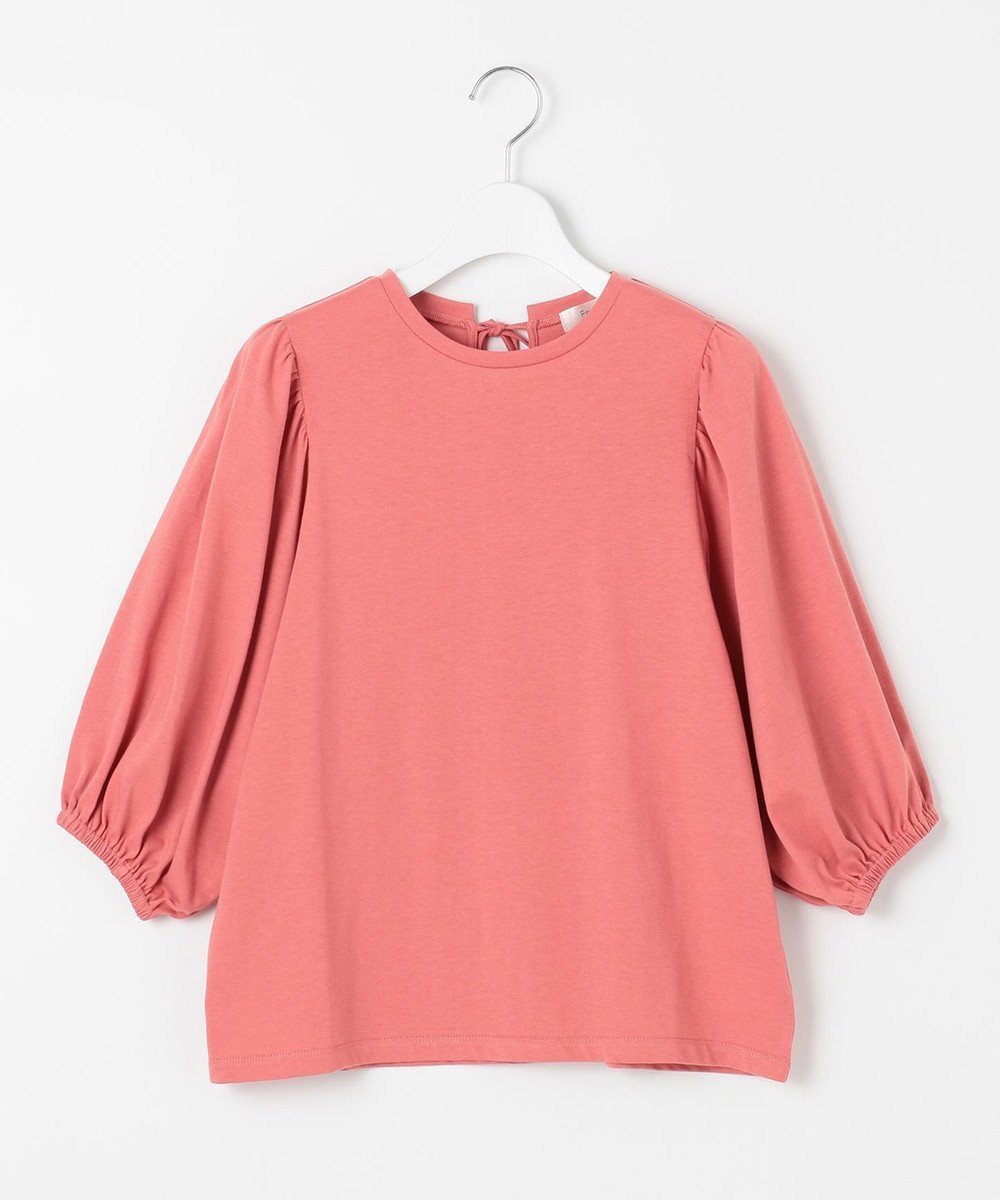 【フェルゥ/Feroux】の【UVケア】バックリボンボリュームスリーブ Tシャツ インテリア・キッズ・メンズ・レディースファッション・服の通販 founy(ファニー) 　ファッション　Fashion　レディースファッション　WOMEN　トップス・カットソー　Tops/Tshirt　シャツ/ブラウス　Shirts/Blouses　ロング / Tシャツ　T-Shirts　カットソー　Cut and Sewn　ボリュームスリーブ / フリル袖　Volume Sleeve　カットソー　Cut And Sew　スリーブ　Sleeve　リボン　Ribbon　人気　Popularity　再入荷　Restock/Back In Stock/Re Arrival　夏　Summer　定番　Standard　春　Spring　S/S・春夏　Ss・Spring/Summer　ピンク系|ID: prp329100004420897 ipo3291000000031983058