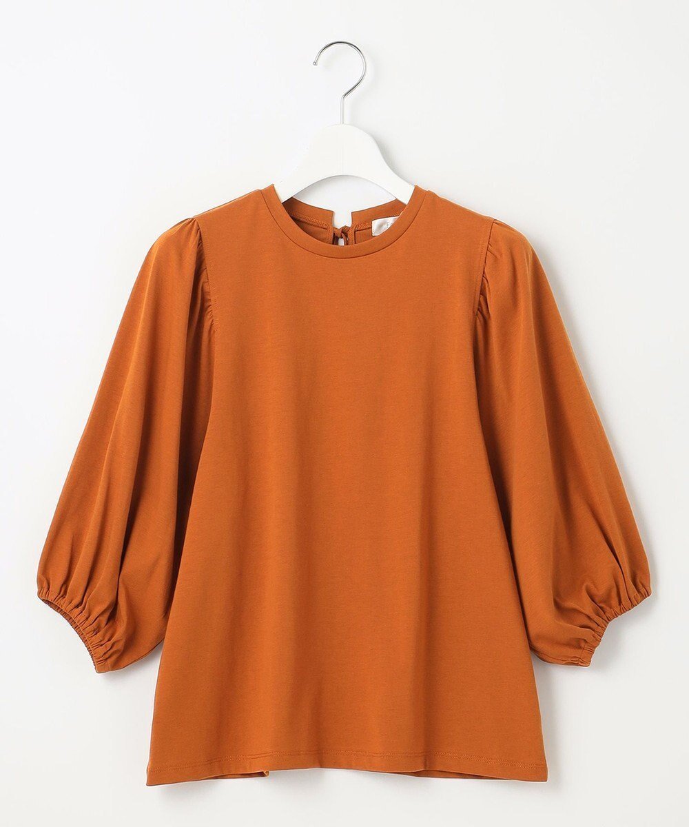 【フェルゥ/Feroux】の【UVケア】バックリボンボリュームスリーブ Tシャツ インテリア・キッズ・メンズ・レディースファッション・服の通販 founy(ファニー) 　ファッション　Fashion　レディースファッション　WOMEN　トップス・カットソー　Tops/Tshirt　シャツ/ブラウス　Shirts/Blouses　ロング / Tシャツ　T-Shirts　カットソー　Cut and Sewn　ボリュームスリーブ / フリル袖　Volume Sleeve　カットソー　Cut And Sew　スリーブ　Sleeve　リボン　Ribbon　人気　Popularity　再入荷　Restock/Back In Stock/Re Arrival　夏　Summer　定番　Standard　春　Spring　S/S・春夏　Ss・Spring/Summer　オレンジ系|ID: prp329100004420897 ipo3291000000031983059